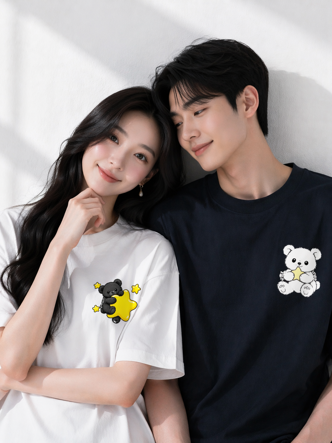 The Star Bear Duo: Premium Heavyweight Oversized Couple’s Bundle | Luxury Streetwear Matching Set