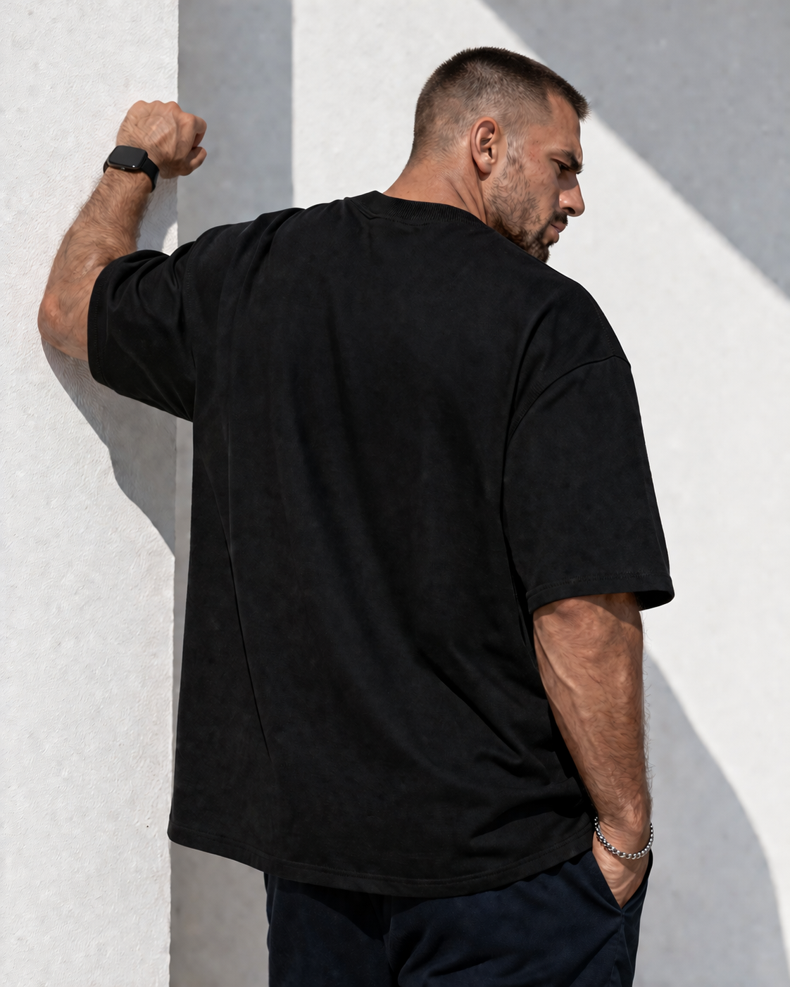 DISASTER Heavyweight Oversized Tee – Red on Black