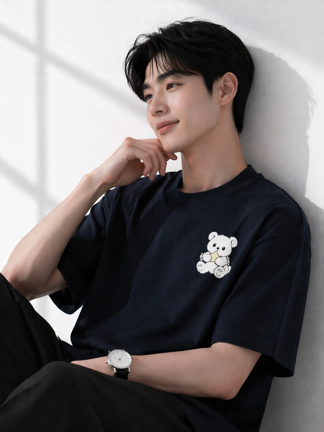 STAR BEAR Heavyweight Oversized Tee – Men's Edition