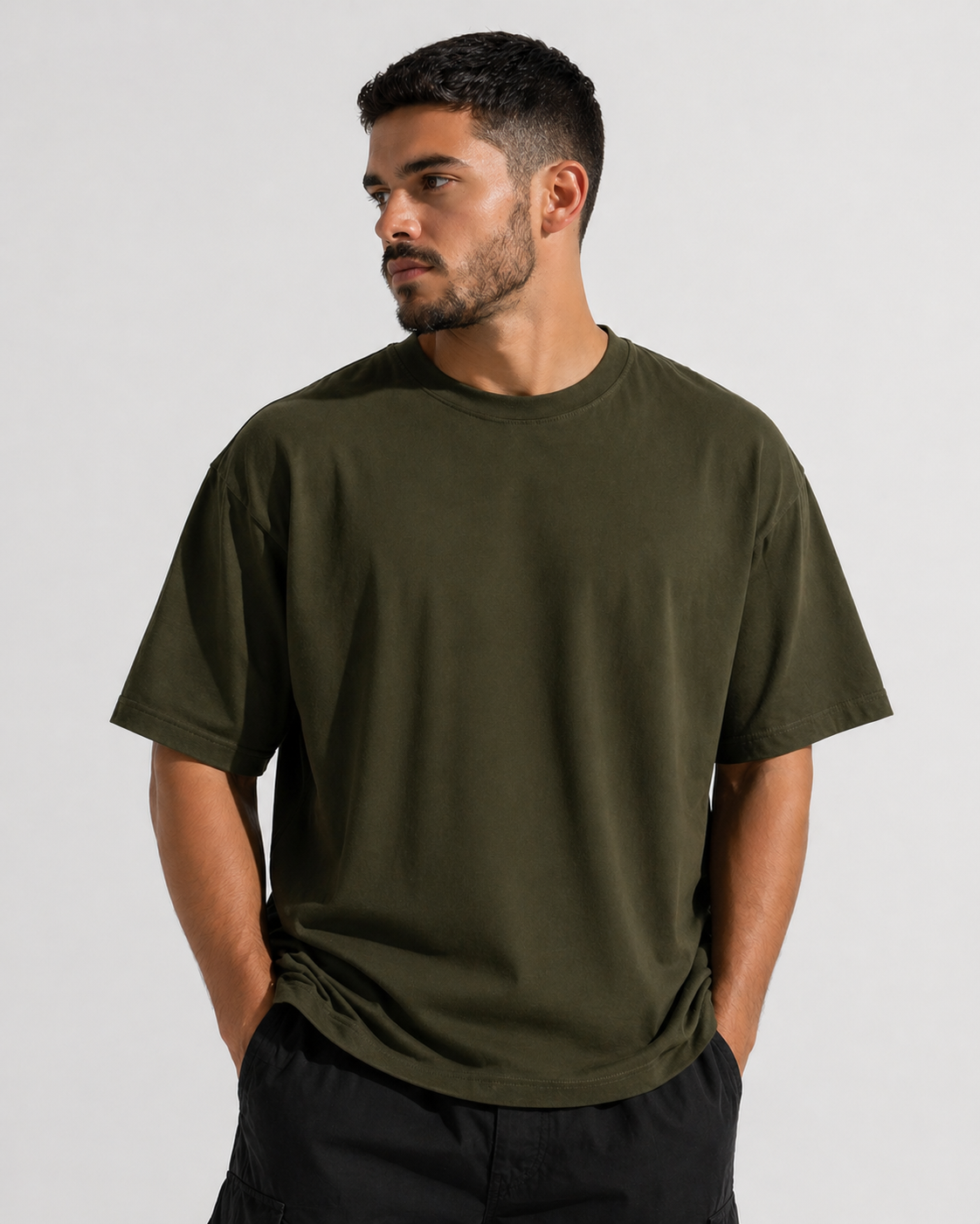 Cheetah Graphic Oversized T-Shirt Men | Velvore