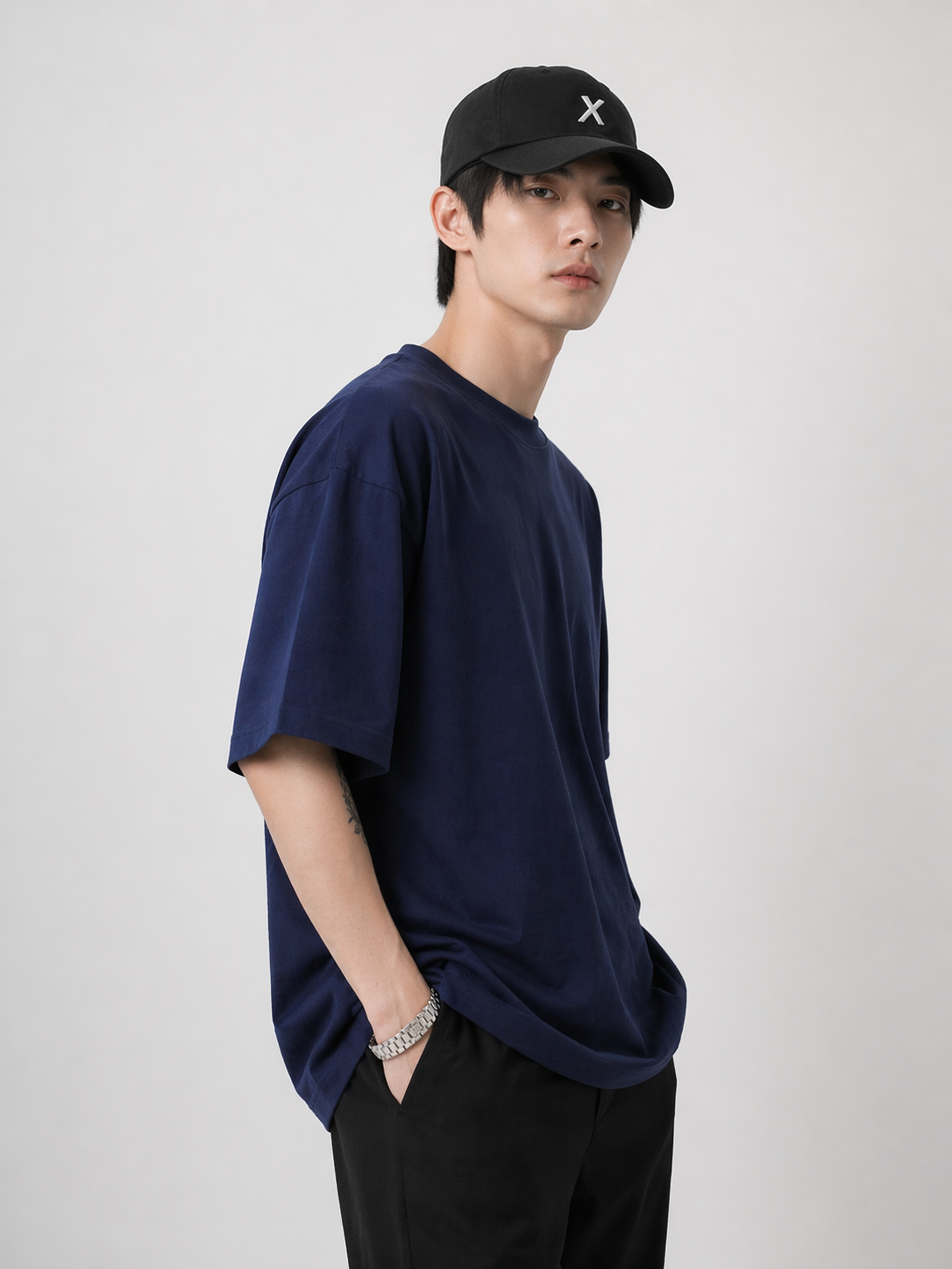SABAR "Knight Silhouette" Heavyweight Oversized Tee