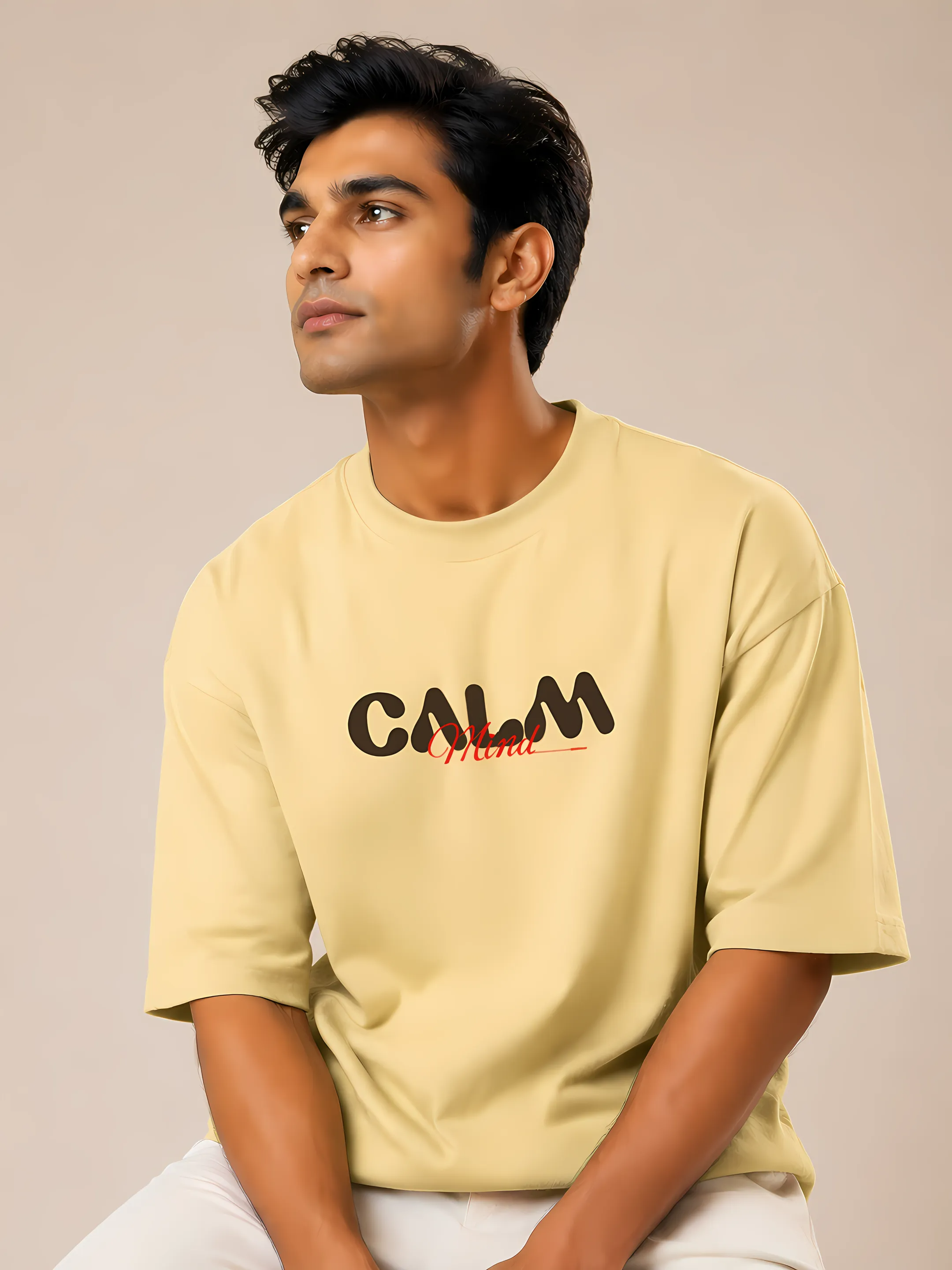 Calm Mind & Chaotic Soul Oversized Couple's Tee Bundle | Premium Streetwear Set