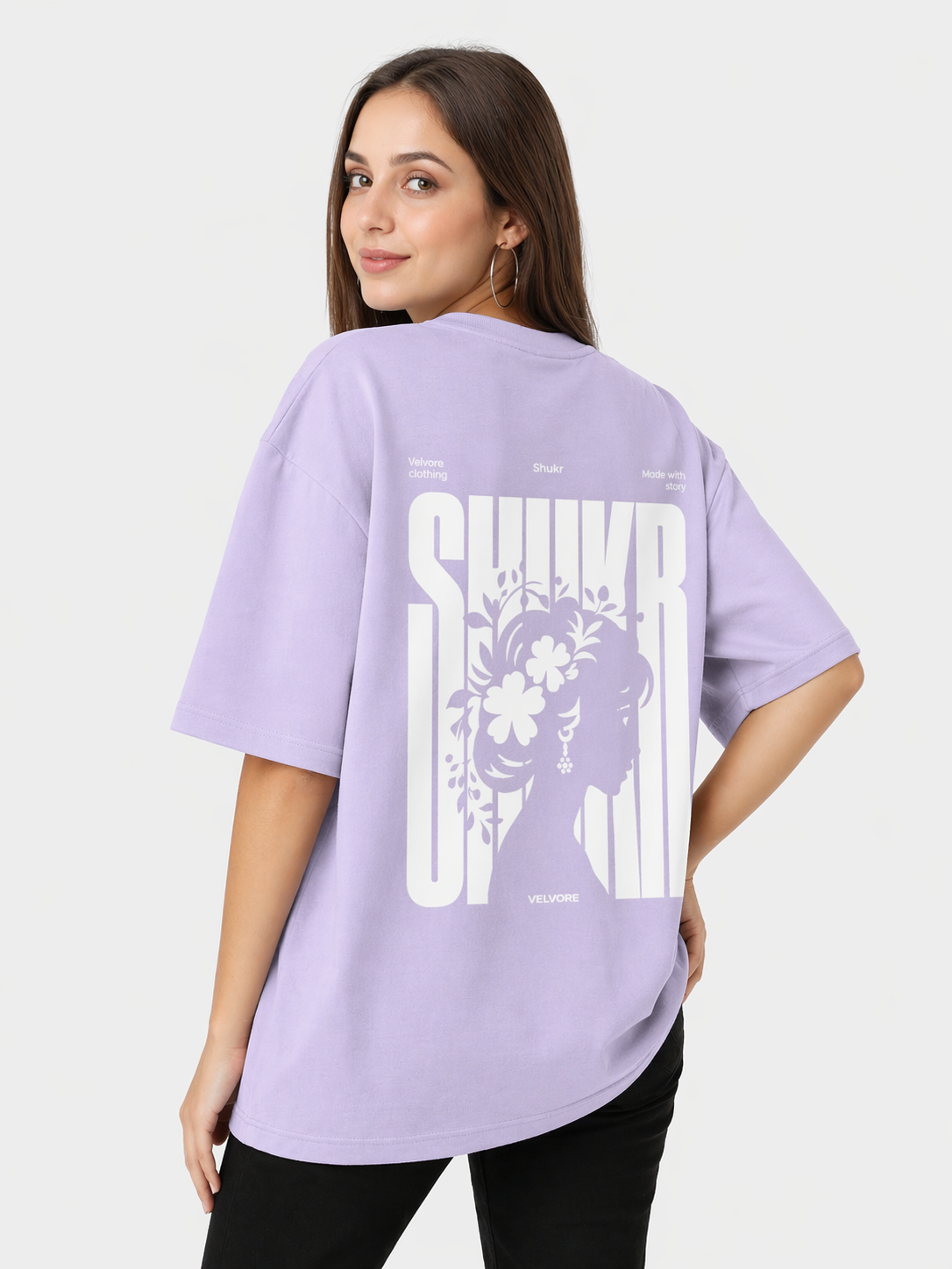SHUKR "Graceful Silhouette" Heavyweight Oversized Tee