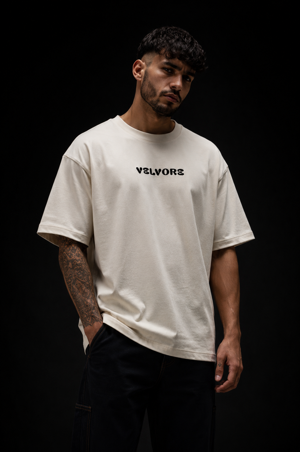 Born Untamed Eagle Graphic Oversized T-Shirt Unisex | Velvore