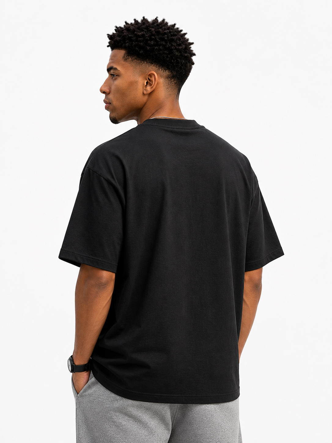 Outlaw Graphic Oversized T-Shirt Men Streetwear | Velvore