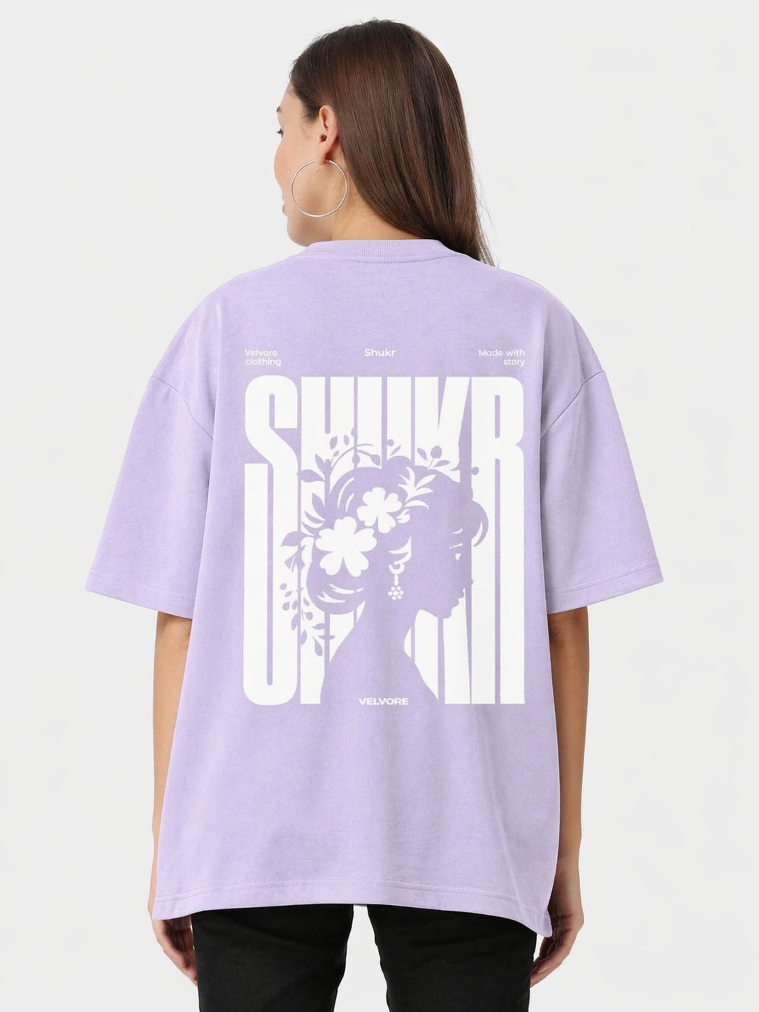 SHUKR "Graceful Silhouette" Heavyweight Oversized Tee