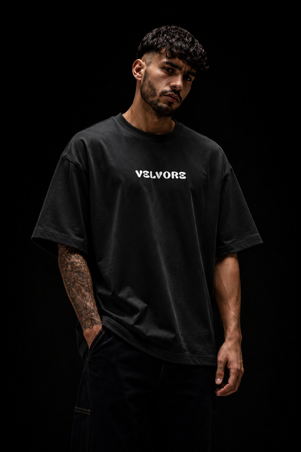 Born Untamed Eagle Graphic Oversized T-Shirt Unisex | Velvore