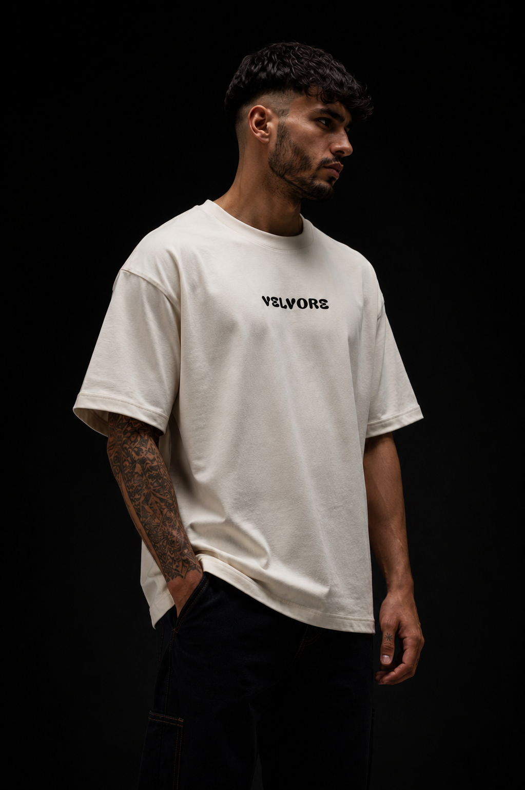 Born Untamed Eagle Graphic Oversized T-Shirt Unisex | Velvore